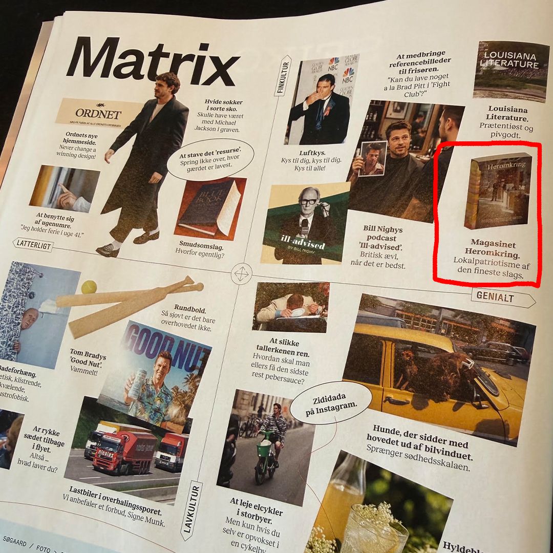 Stor lettelse, at vores første magasin endte på den heldige side i Euromans berømte og berygtede ‘matrix’ — og med søde ord med på vejen.